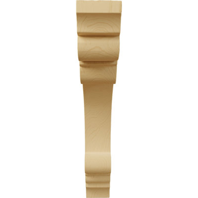 1 1/2"W x 7 1/2"D x 9"H Small Ellis Wood Corbel, Alder
