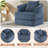 Oversized Upholstered Convertible Accent Barrel Chair-1364856244