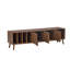 Meuble télé Mid-Century avec treillis et rangement