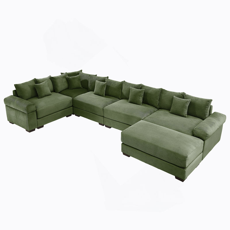 Canapé modulaire surdimensionné Cloud, Vert