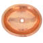 Copper Hand Hammered Oval Undermount Bathroom Sink-1566587651