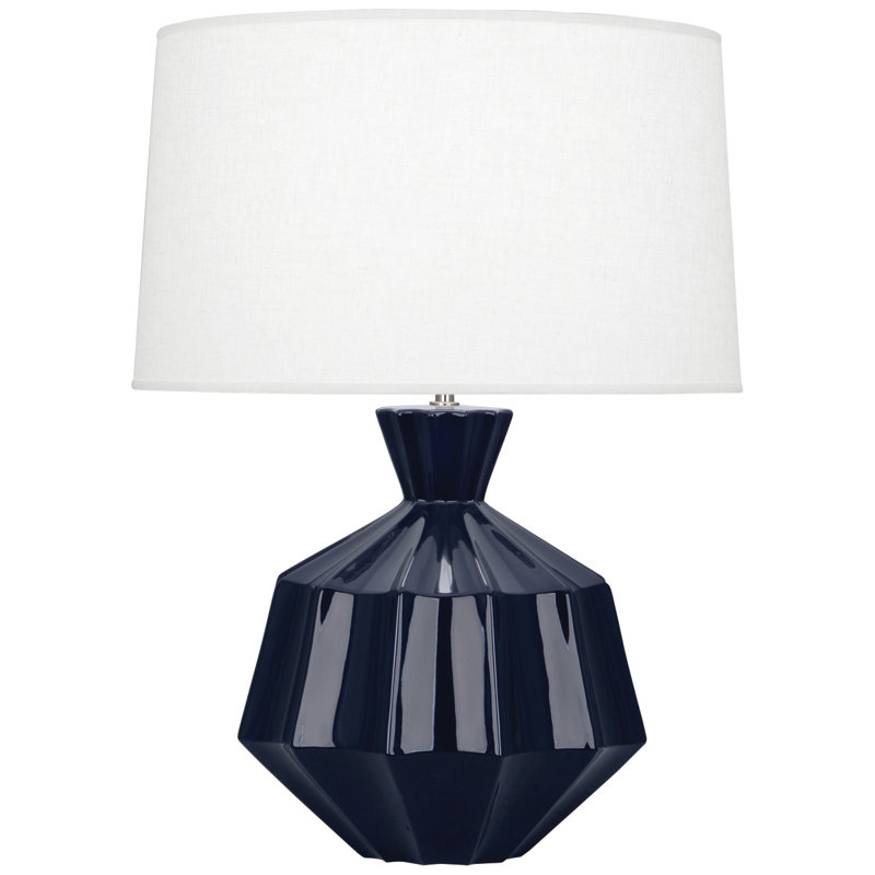 Orion 27" Table Lamp, Midnight Blue, 27" H x 19.5" W x 19.5" D