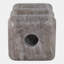 Porte-bougie conique moderne en marbre pour décor de table - Porte-bougie décoratif en pierre empilée pour décor de salon - 4,75 po, beige