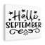 Hello September - Wrapped Canvas Print