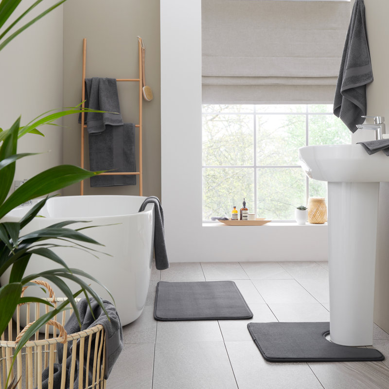 Anti-Bacterial 100% Cotton Bath Sheet, Charcoal