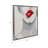 47X47 Hand Painted Lip Bite, White