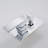 Juno Square Chrome Wall Mount Rain Shower Head With Mixer And Handheld Shower