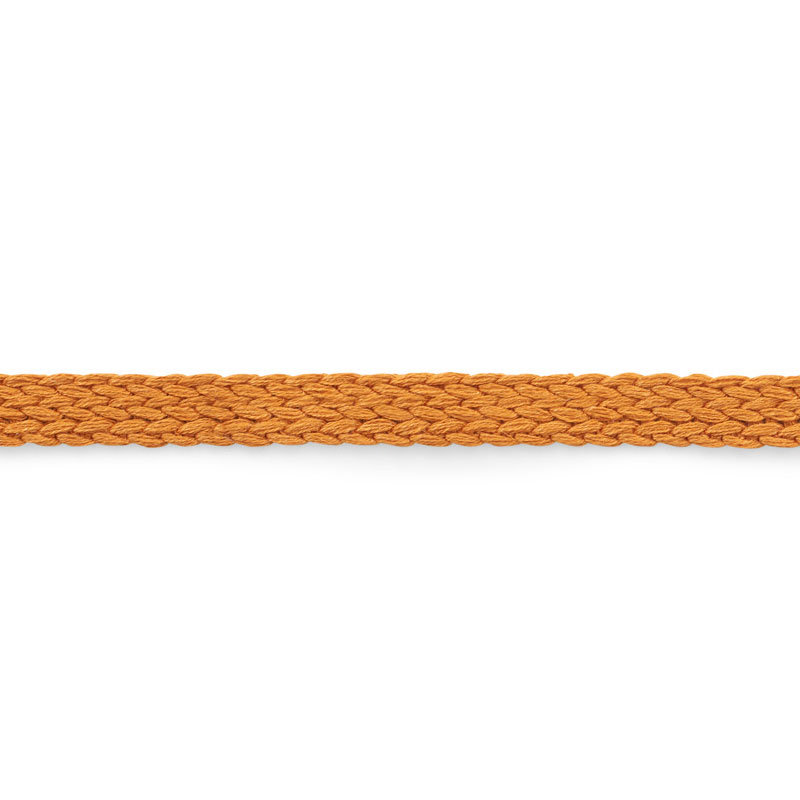 Ruban de lin tressé moyen, Orange