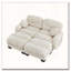 Canapé modulaire confortable en tissu de chenille plissé avec mousse ergonomique haute densité mer-1567486330