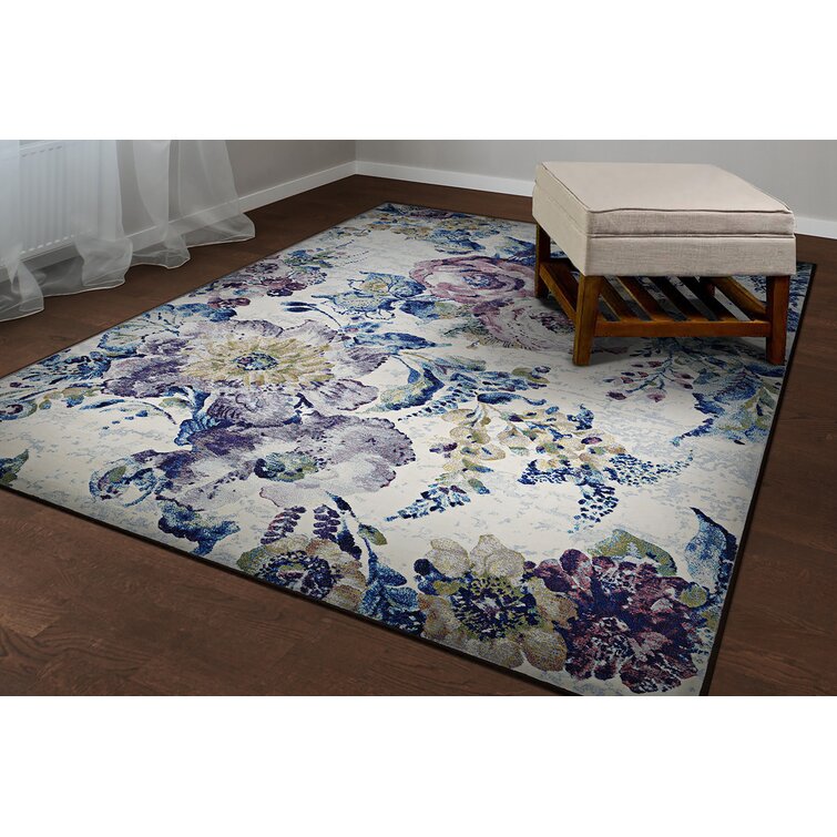 House of Hampton® GrangeoverSands Handmade Performance Royal Blue Rug &  Reviews