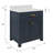 Minnetrista Single Bathroom Vanity with Marble Top-1405845721
