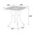 3 Piece Cast Aluminum Patio Bistro - 2 Chairs And 1 Round Table With Cushion In White For Outdoor Use Robust Construction, Easy Assembly Patio, Garden, Backyard Effortless