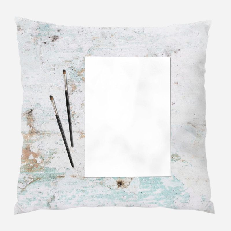 Coussin décoratif Bettencourt, Microsuède, Intérieur