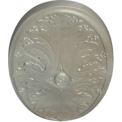 Médaillon de plafond Endurathane Madrid, l 24 3/4 po x H 12 1/2 po x P 1 3/4 po, finition or Flash peinte à la main