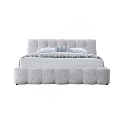 Lit en chenille Hannah gris