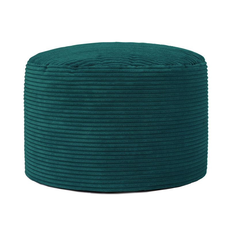 Soul 55Cm Round Pouffe, Teal Green