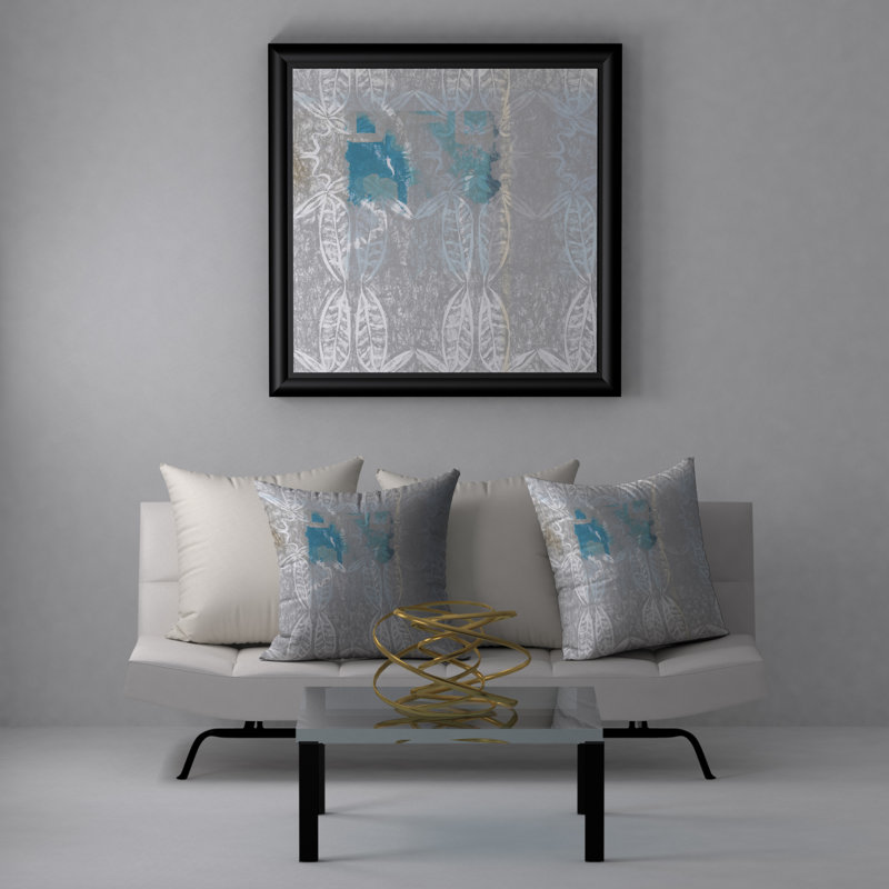 Housse et insert de coussin carré rafraîchissant Aroma, 24" X 24"