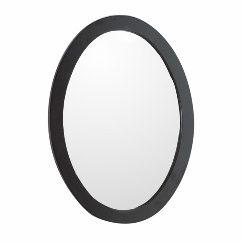 Leiden Oval Wall Mirror, Espresso