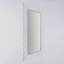 Miroir rectangulaire en bois massif sculpté à la main de forme ondulée, 36 x 72 pouces, idéal pour les grandes décorations murales et pour rehausser la lumière