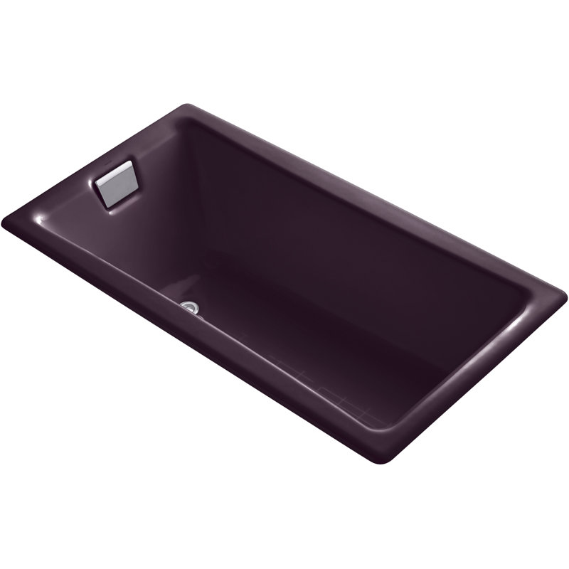 Tea-for-Two for Two 60" x 32" Drop-In Soaking Bathtub, Indigo Blue