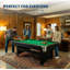 Table de billard et de ping-pong 6 pieds - Table multi-jeux 2-en-1 avec accessoires, structure durable pour les loisirs en famille et les salles de jeux-126172586