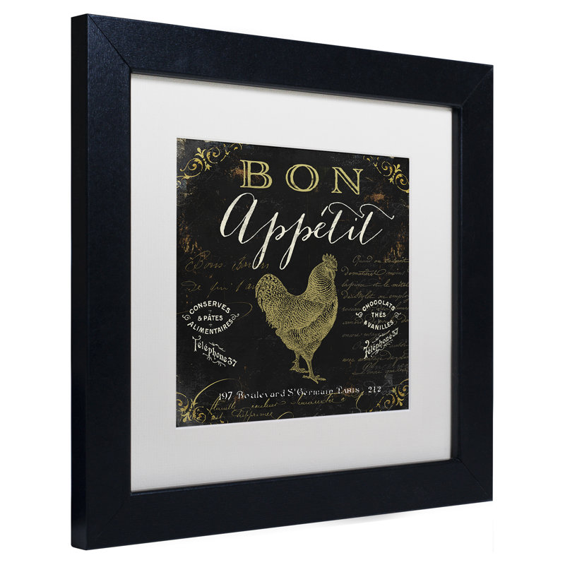 Jadaya «La Cuisine V», affiche vintage encadrée, H 11 po x l 14 po x P 0,5 po, Blanc