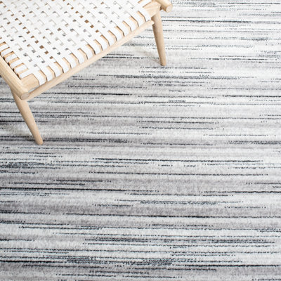 Tapis gris / ivoire Melby