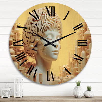 Horloge murale en bois massif Parneet