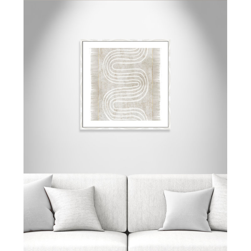 Spired I - Cadre photo, reproduction d'art sur papier, H 27,5 po x l 27,5 po x P 0,75 po, Papier encadré blanc