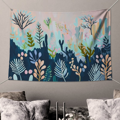 Botanical Wall Tapestry -  Nature Wall Decor