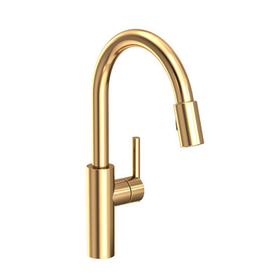 East Linear Pull Down Single Handle Kitchen Faucet