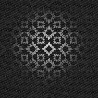 Tapis noir tissé à la machine