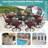 Round 8 - Person 61" L Outdoor Dining Set-1817994073