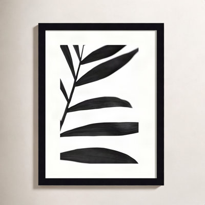 Black Palms V Print by Renee W. Stramel