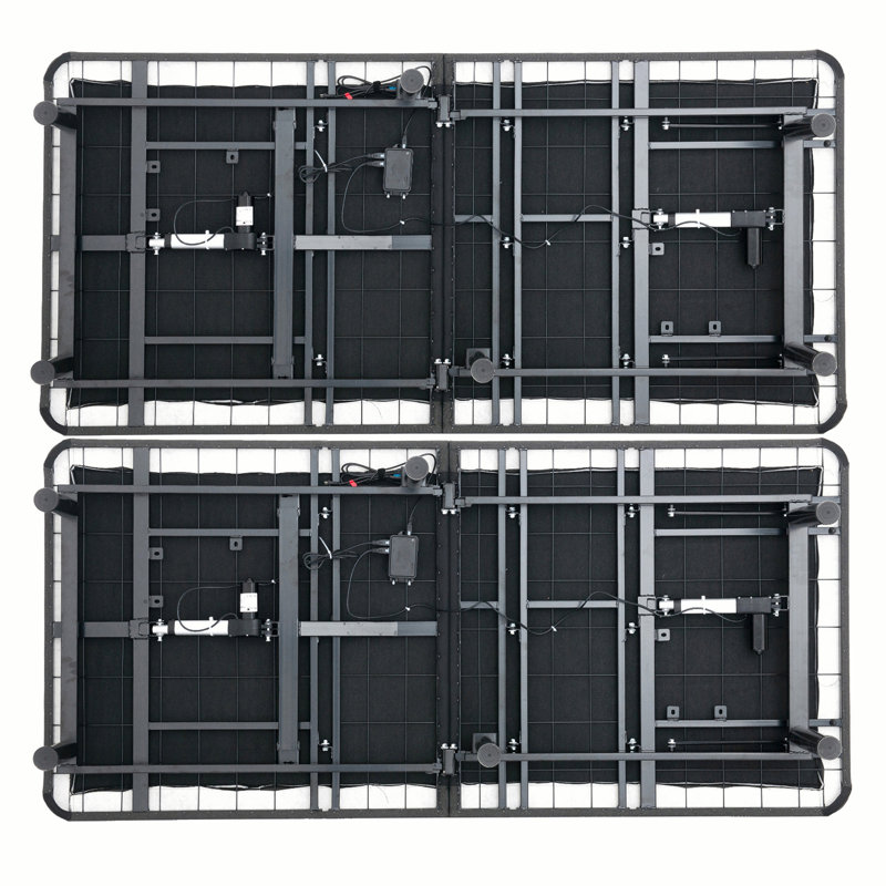 Bridgevine Home King Size Flex Head Quick Assembly Adjustable Bed Frame With Voice Activated Controls