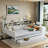 Multifunctional Wooden Daybed With Storage Shelves, Study Desk And Trundle-757996864-757996866