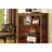 Transitional Media Shelf Five Convenient Open Shelves, Oak
