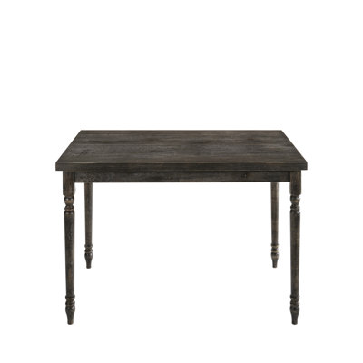 Weathered Gray Finish Dining Table