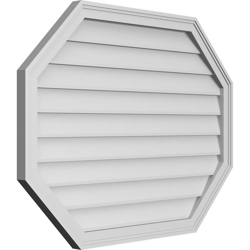 Évent horizontal gondole allongé en surface octogonal Signature, H 30 po x l 40 po x P 1,5 po