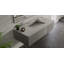 Lavabo de salle de bain encastré en pierre 25,2 po x 16,1 po Badeloft UB-04-L-GGRY-138187389