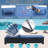3 Pcs Patio Chaise Lounge with Coffee Table Cushion&Pillow Outdoor Lounge Chair Chaise Lounger Patio Reclining Chair 5 Angle Adjustment PE Rattan for Courtyards Poolside Garden-1673608107