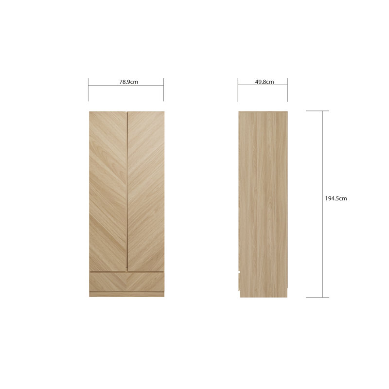 Kascha Piece Bedroom Set, Oak