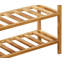 9 Pair Stackable Solid Wood Shoe Rack