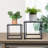2 PCS Black Frame Nesting Tables