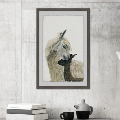 Momma Llama - Single Picture Frame Painting