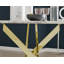 Tierra Modern Chrome Metal & Glass Round Dining Table Set with 4 Luxury Faux Leather Chairs-86832954-102157933