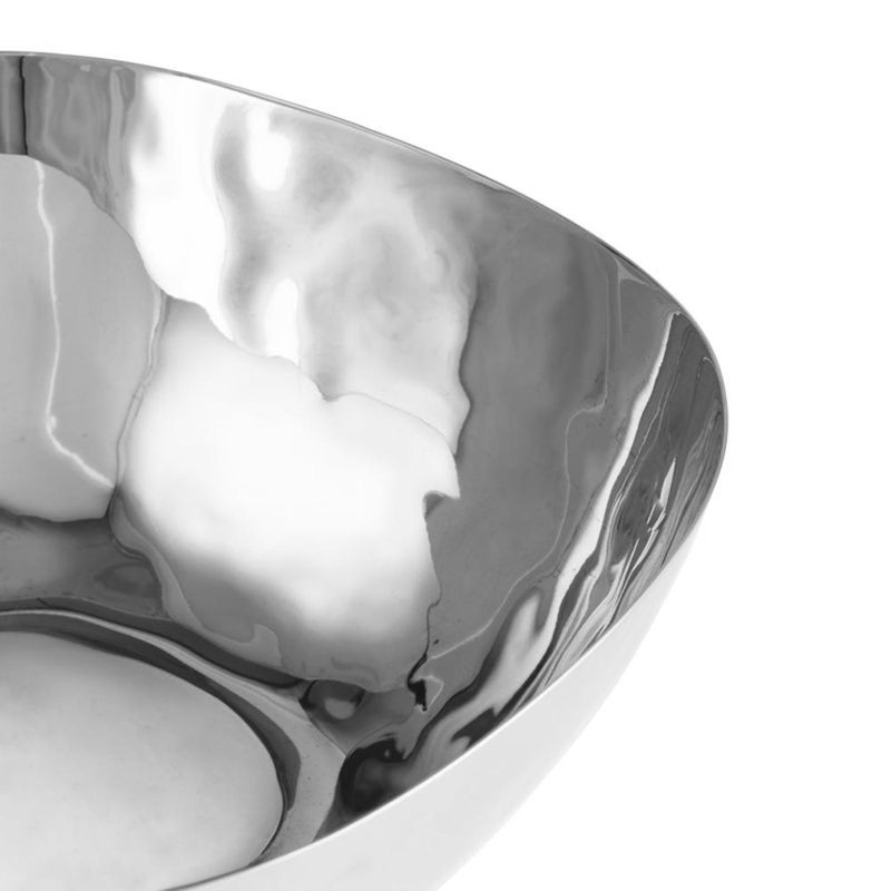 Reflective Stainless Steel Serving Bowl, 10"