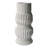 Stoneware Decorative Vase With Sculptural Ridged Textured Form-813011827