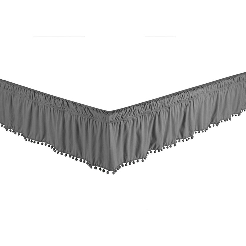 Jupe de lit 14 po Bedskirt 6, Simple, Gris