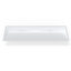 Badeloft 48.8" x 16.1" Rectangular Stone Resin Undermount Ramp Bathroom Sink UB-04-XL-M in Matte White-50749000